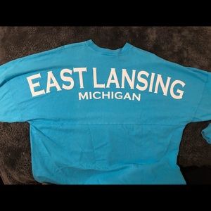 Spirit Jersey! East Lansing, Michigan Spirit Shirt